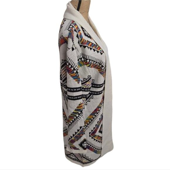 Northern Angel Aztec Tribal Print Shawl Collar Duster Cardigan‎ Coatigan Plus 2X - Picture 3 of 6